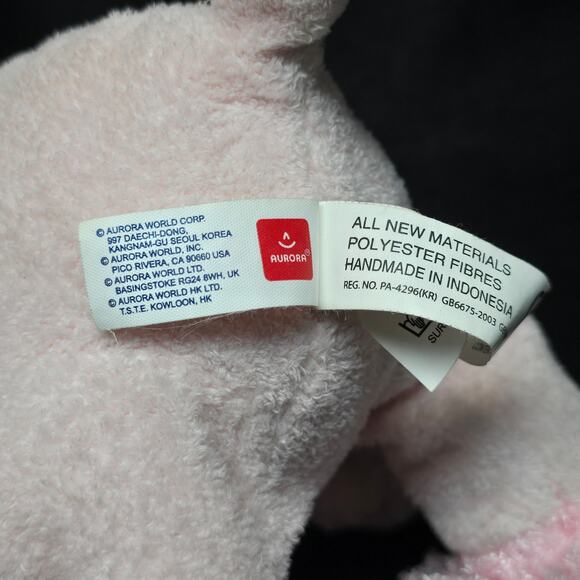 Aurora Fancy the Pink Poodle Hand Puppet Stuffed Plush Animal Dog - Picture 8 of 12